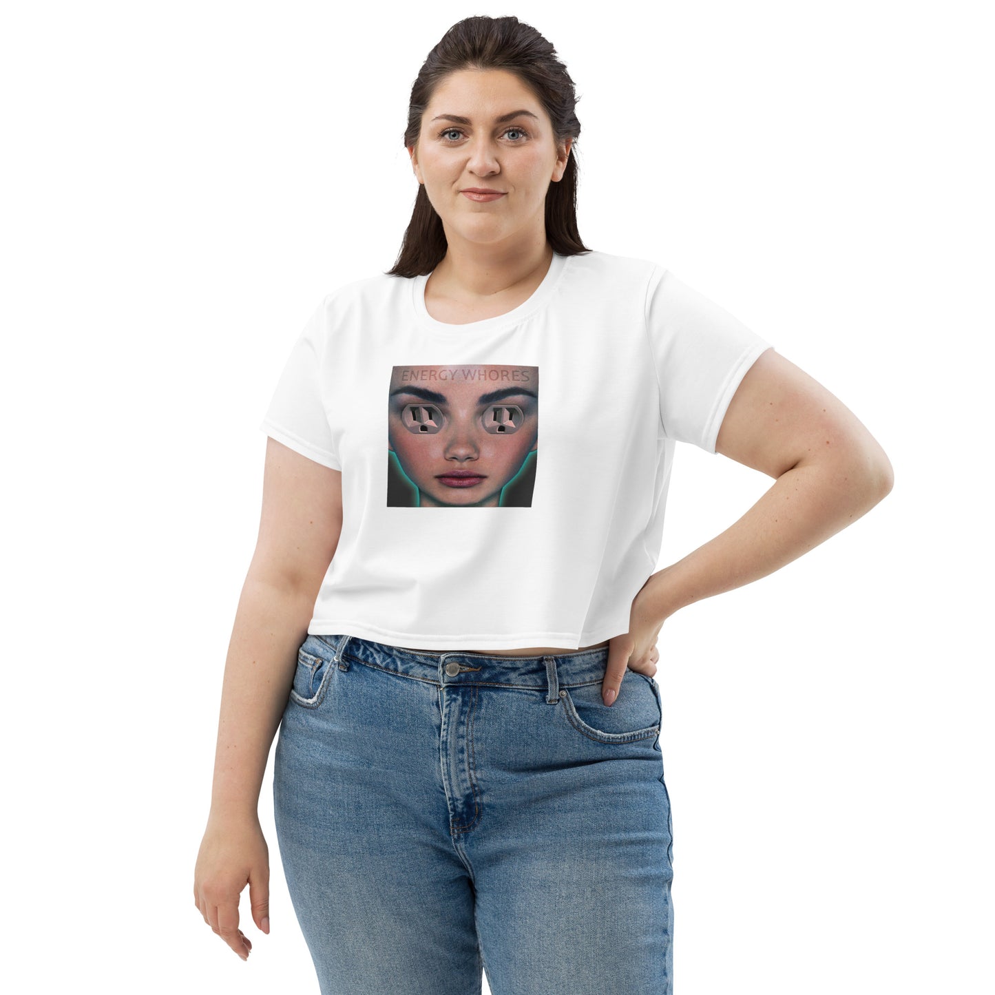 All-Over Print Crop Tee