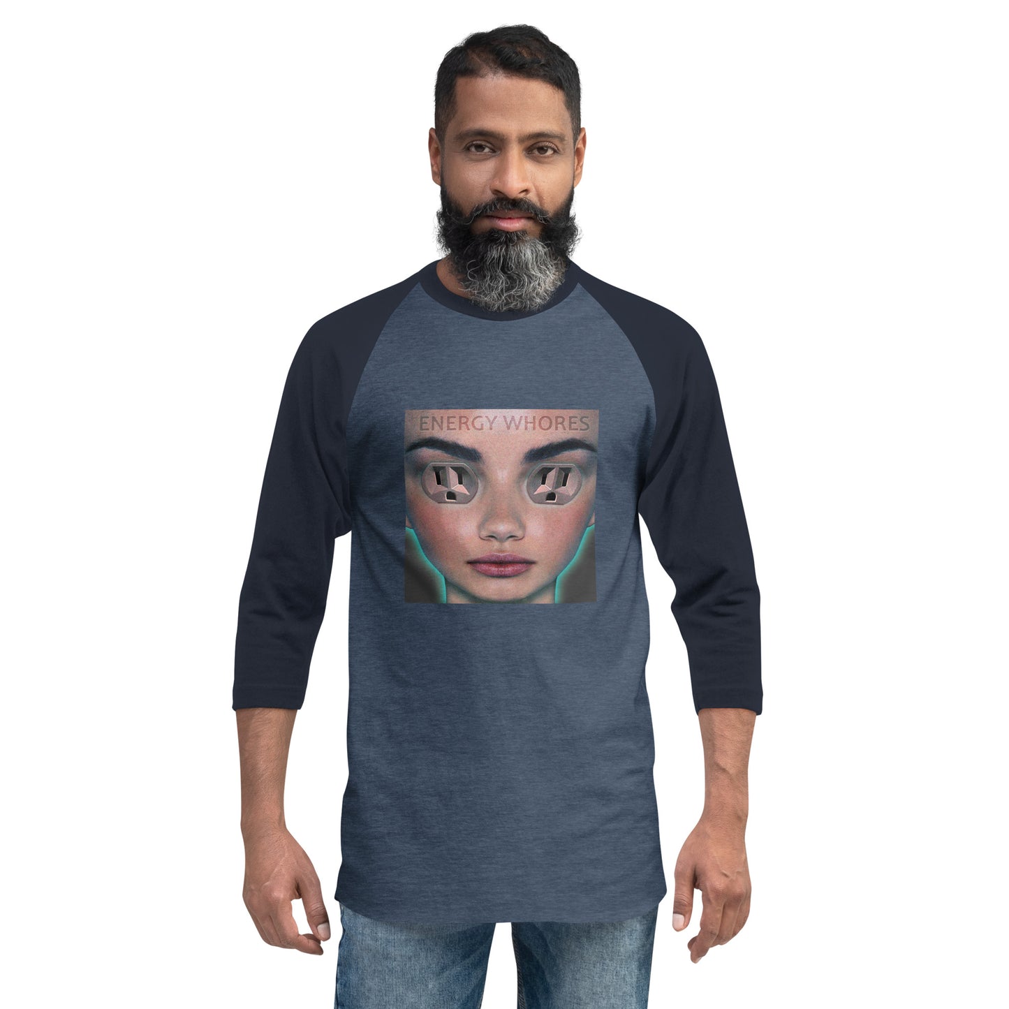 3/4 sleeve raglan shirt