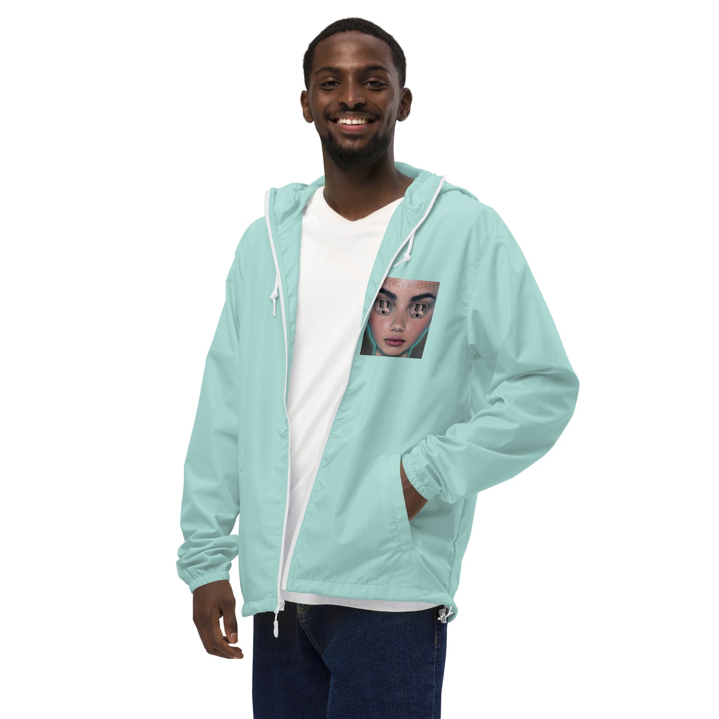 Unisex lightweight zip up windbreaker
