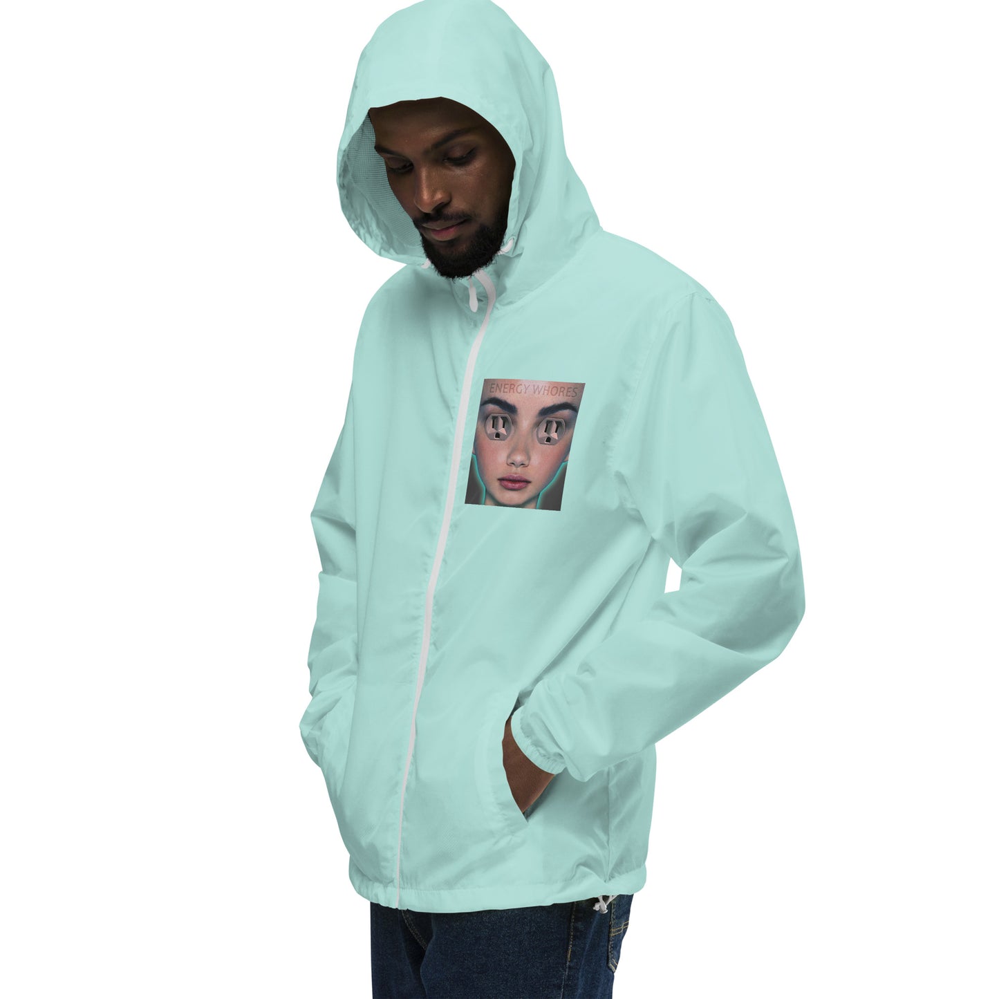 Unisex lightweight zip up windbreaker