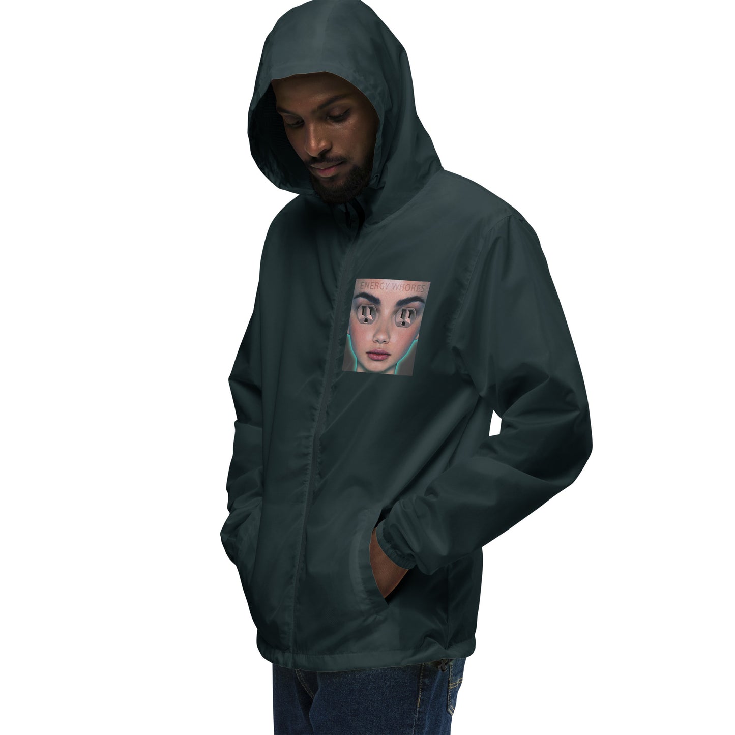 Unisex lightweight zip up windbreaker